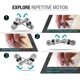 thumbnail image 2 of Juguete de descompresión - Juguetes para aliviar el estrés Ansiedad Alivio del estrés Juguete de descompresión Preocupación Atención Juguete de dedo sensorial para ADHD / ADD Adultos niños JM, 2 of 5
