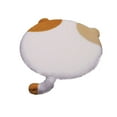 thumbnail image 6 of Cat Shaped Seat Cushion,Thickened Floor Cushion Comfortable Lightweight Multifunctional Decor Seat Pad for Living Room Classroom Car, Brown White, 6 of 6
