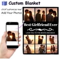thumbnail image 3 of Best Mom Ever Custom Blanket, Birthday Gifts for Mom from Daughter Son with Pictures, Customized Photo Collage Mother Blankets Wife Birthday Gifts, Personalized Flannel Blanket with Photo as a Gift, 3 of 6