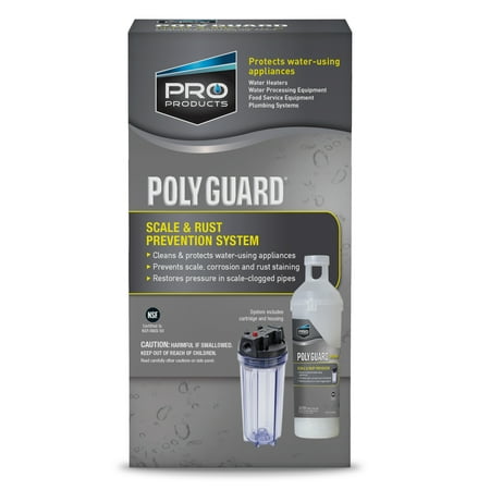 Poly Guard GP15S System Hard Water Softener Alternative, Includes System and Crystal Cartridge, Pack of