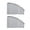Gray Front 2Pcs, variant on Embedded Track Retractable Car Side Window Sun Shade Auto Roll Up UV Protection Privacy Curtain for Most Vehicles