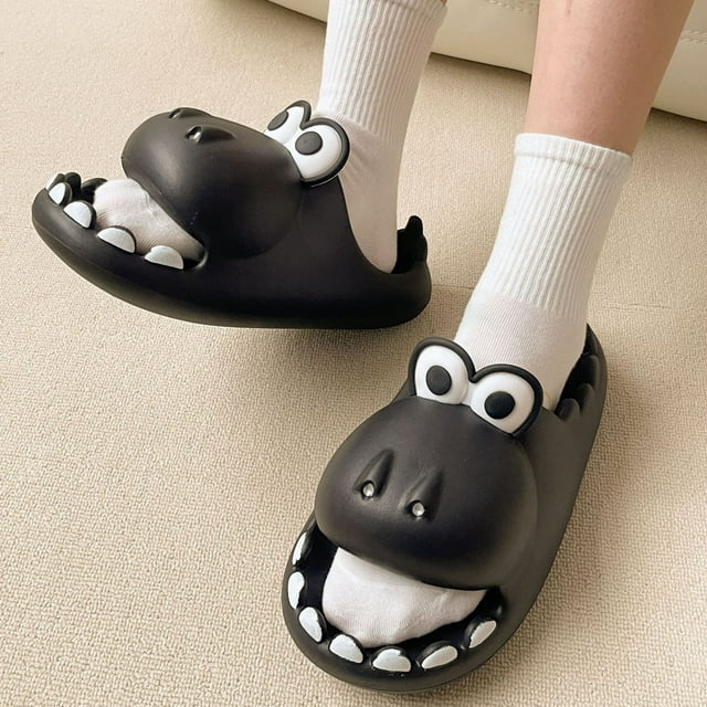 Verano pareja mujeres hombres zapatillas moda Casual dinosaurio baño baño zapatos Wmkox8yii ytu7173