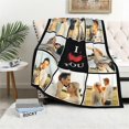 thumbnail image 4 of Custom Blanket with Photos Text, Personalized Blanket with Pictures Aniversary Gifts for Mom, Dad,Families,Boyfriend,Girlfriend,Kids, Christmas Blanket., 4 of 6