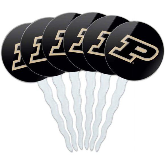 Boilermakers Cupcake Picks Toppers Decoration Set of 6