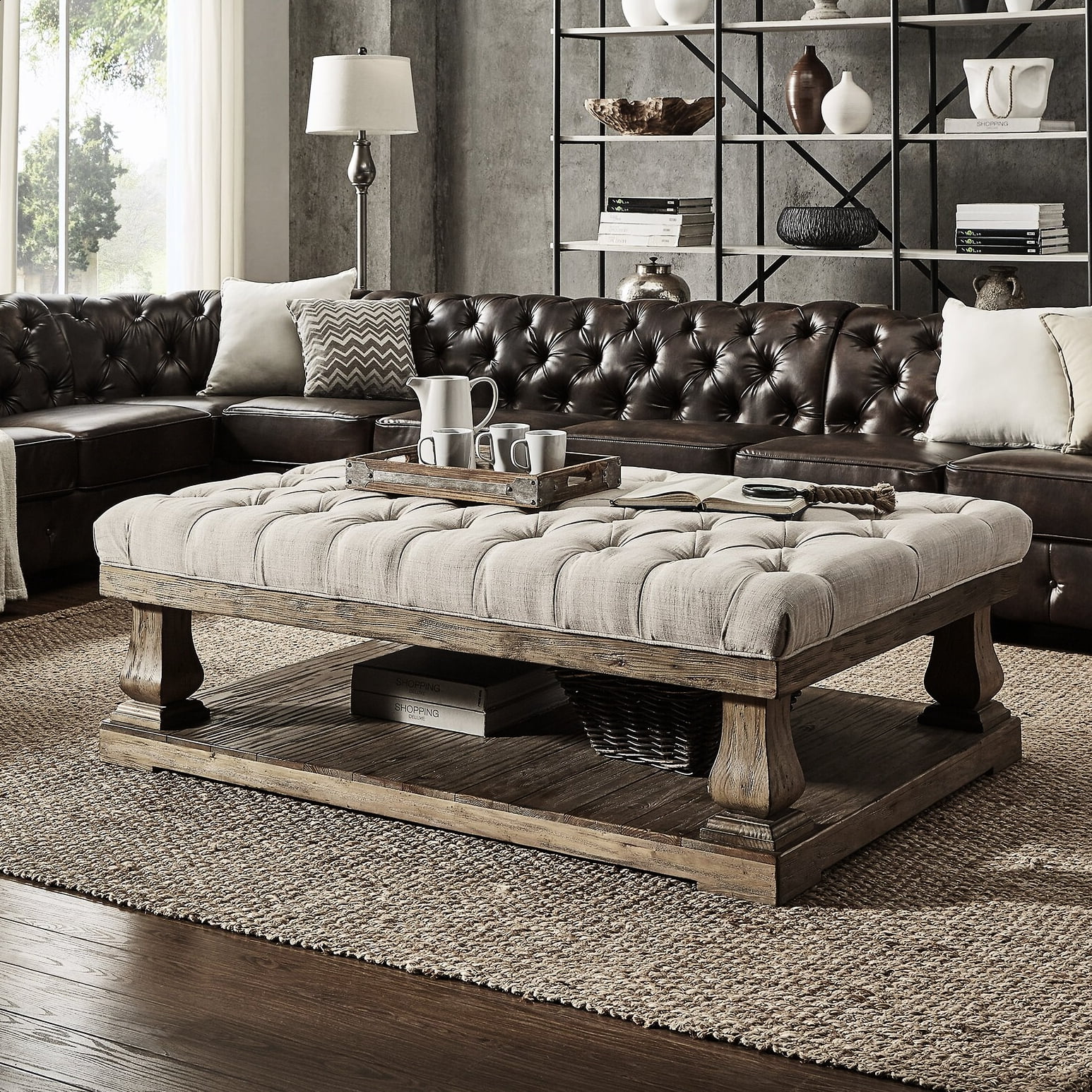 Gowans floor shelf coffee table deals