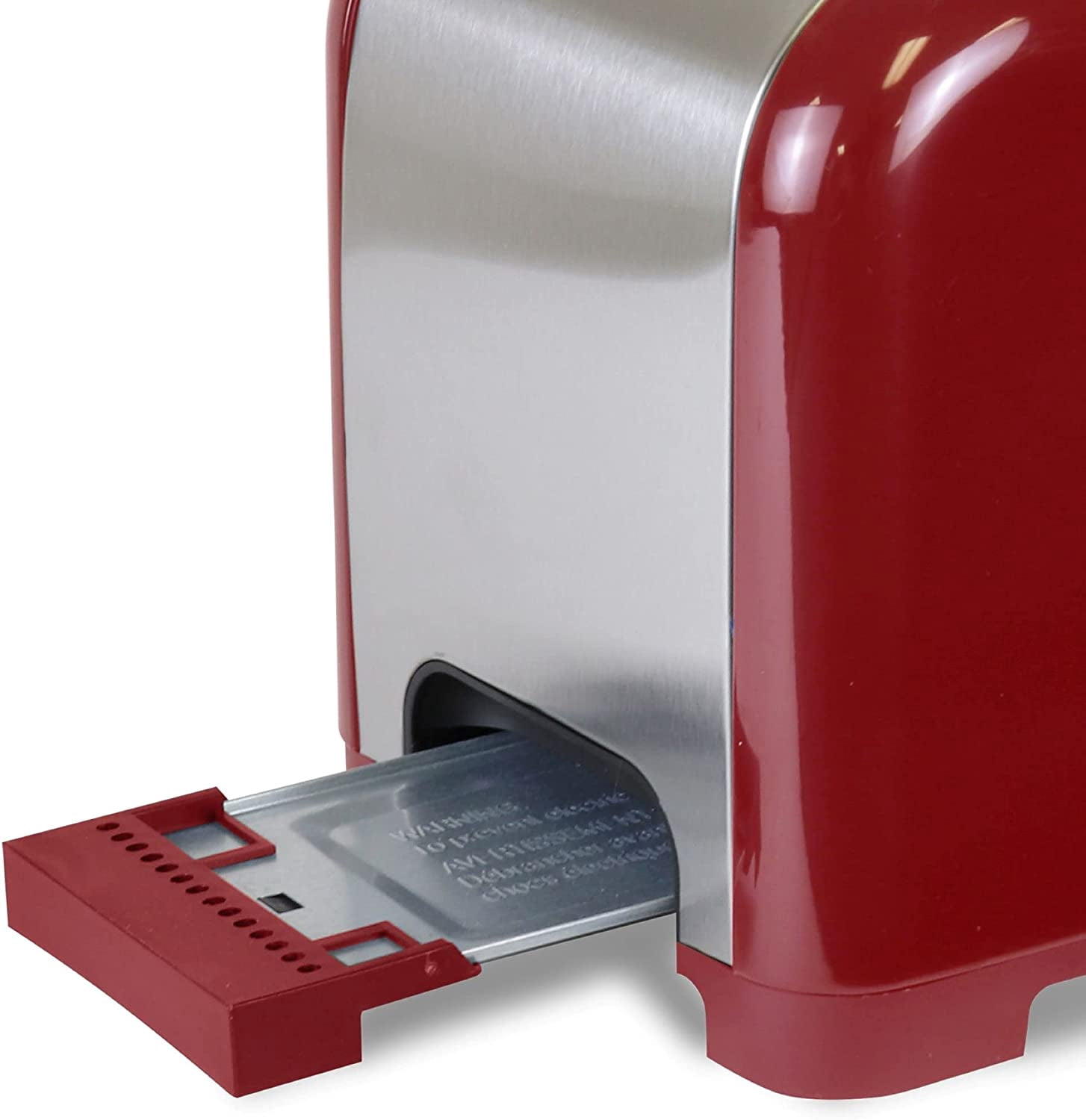 Kenmore 2-Slice Red Stainless Steel Toaster, Wide Slot, Bagel/Defrost