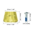 thumbnail image 2 of Uxcell Roller Skate Toe Stops with Screwdriver 82A Rubber Brake Stoppers Block, Clear Yellow 2 Pair, 2 of 5