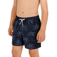 thumbnail image 2 of Zpanxa Kids Shorts Polyester Spandex Print Pattern with Drawstring Elastic Waistband Casual Swim Trunks 8-9 Years, 2 of 7