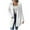 White Open Front Cardigan Sweater, variant on Women's Long Sleeve Open Front Cardigan Sweater Loose Fit Knitted Longline Pullover Chunky Soft Warm Oversized Cardigan with Pockets Black M