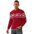 thumbnail image 2 of Iceglad Men's Casual Christmas Sweater Slim Fit Xmas Pullover Knitwear Holiday Knit, 2 of 8