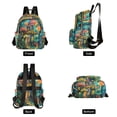 thumbnail image 2 of Mushrooms Houses in Forest Travel Laptop Backpack Casual Daypack Lightweight Bookbag Compartment for Business, 2 of 7