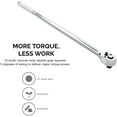 thumbnail image 4 of Neiko 03034A 3/8” Drive Extra Long Ratchet | 18” Length | 72 Tooth Gear | Cr-Mo Head | CR-V Steel, 4 of 5