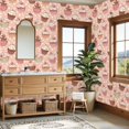 thumbnail image 4 of Pink Peel and Stick Wallpaper Cupcakes Pink Brown Tones Cherry Toppings Spring Wall Mural 23.6in x 9.8ft Self Adhesive Removable Wall Paper Renter Friendly Wallpaper for Girls Bedroom Nursery, 4 of 8