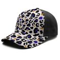 thumbnail image 2 of Leopard Print Baseball Cap Adjustable Size – Stylish Spliced Design Trucker Hat, Dad Hat with Full Print Front & Brim, Breathable Cotton Blend Snapback for Sports, Travel & Daily Wear, 2 of 3
