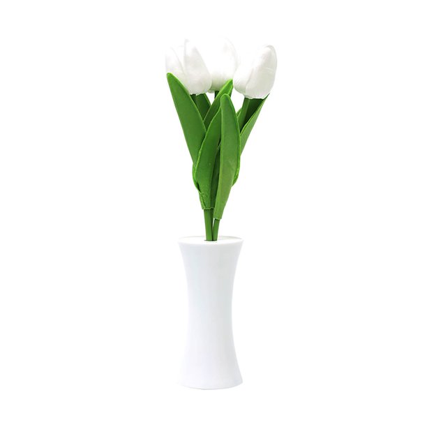 Latrodar Desk Lamp LED Lamp Artificial Flower Small Night Light Fake