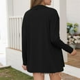 thumbnail image 5 of Womens Coats Long Sleeve Lightweight Open Front Knit Cardigan Pockets Casual Jacket,Coats for Women Black M, 5 of 5