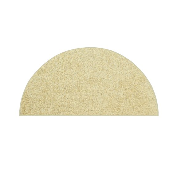 Furnishmyplace Modern Plush Solid Color Rug - Pet Friendly, Made in USA, Yellow Area Rugs 72" x 144" Half Round