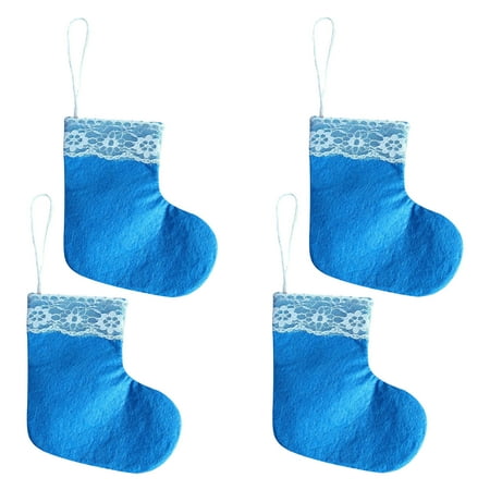 

Dezsed Christmas Small Sock Pendant Christmas Tree Pendant 4 Pieces