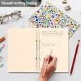 thumbnail image 4 of FORMRS 1-Subject Spiral Notebook 8" x 5" College Ruled 60 Refillable Sheet A5 Hard Cover, Green Wildflower Pattern, 4 of 7