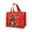 B, variant on B Christmas Themed Gift Bag, Cartoon Design Laminated Non-Woven Fabric, Reusable Shopping Tote, For Holiday Events Birthday Party