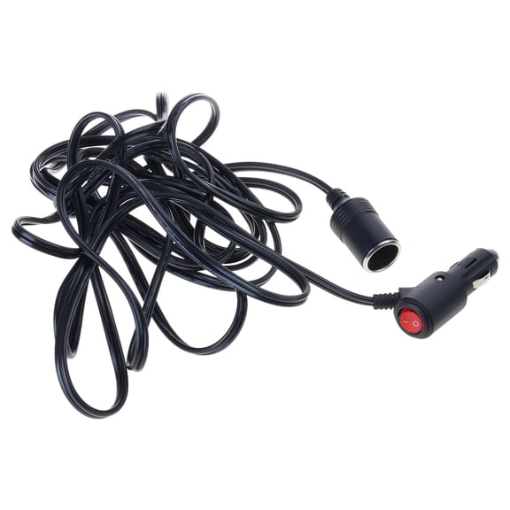 Heavy Duty 12V/24V Adapter Cable with On/Off-Button Extension Cord Support up to 180W Wide Application