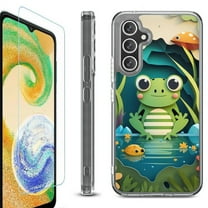 For Samsung Galaxy A26 5G Phone Case Cover, Shockproof Bumper Hybrid Case with Tempered Glass Screen Protector, by OneToughShield - Frog Craft