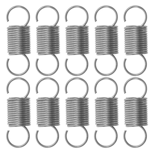 10 piezas de resortes de tensión de repuesto, herramientas de reparación de resortes de acero inoxidable