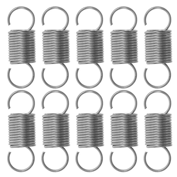 10 piezas de resortes de tensión de repuesto, herramientas de reparación de resortes de acero inoxidable