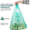 thumbnail image 4 of Stock Your Home Bolsas de comestibles ecológicas (100 unidades) Bolsas de comestibles – Bolsas de compras reutilizables de agradecimiento de supermercado, bolsas de camiseta reciclables, bolsas de bas, 4 of 5