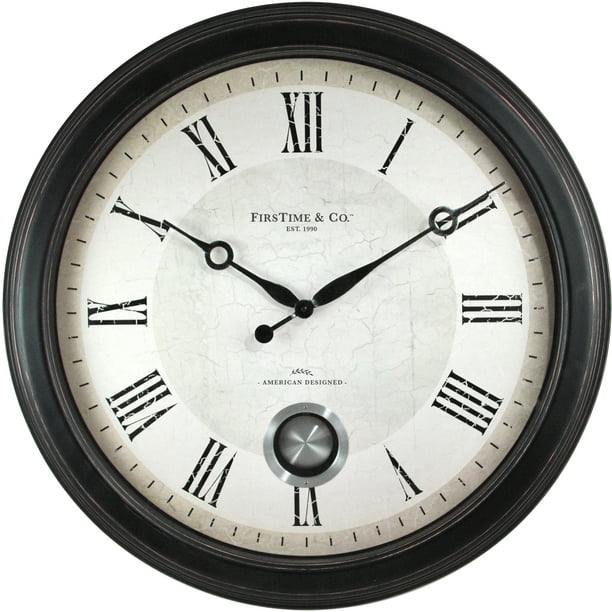 FirsTime & Co.® Adair Wall Clock, Oil Rubbed Bronze, 24 in