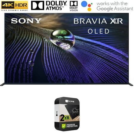 Sony XR65A90J 65 inch OLED 4K HDR Ultra Smart TV (2021) Bundle with Premium Extended Warranty Televisions