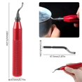 thumbnail image 4 of 13Pcs Deburring Tool Kit Hand-held Sharp Deburring Cutters Precision Edge Burr Remove Tool with 10 Pcs High Speed Steel Blades Scribing Pen for 3D Printing Resin Art Metal Work, 4 of 11