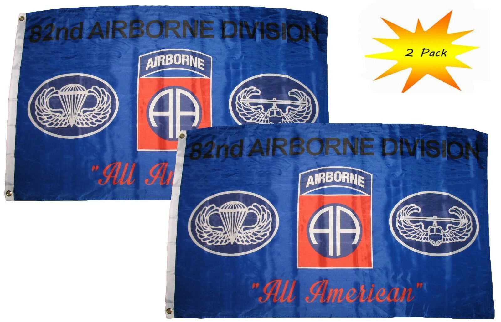Army Ranger Ranger Airborne Flag Banner 2 Pack 3x5 3’x5’ Wholesale Set