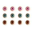thumbnail image 1 of Couleurs Assorties Durables Résine Ronde Faux Yeux de Poupée pour Bricolage et Décoration Maison 30 Pcs 20MM, 1 of 8