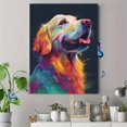 thumbnail image 4 of Colorful Dog Portrait Canvas Print, Wall Art for Living Room Bedroom Office Den Hallway, 4 of 8