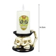 thumbnail image 6 of Opvise Halloween Pumpkin Skull Castle LED Candle Battery Operated Portable Glowing Warm Lighting Mini Festival Props C, 6 of 8