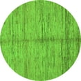 thumbnail image 1 of Ahgly Company Indoor Round Abstract Green Modern Area Rugs, 7' Round, 1 of 4