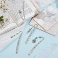 thumbnail image 4 of 4 Styles Flowers Bookmark 4pcs Metal Book Markers Gifts for DIY Women Girls Reading Accessory Vintage Gemstone Beading Bookmarks for DIY Book Reading Lovers Women Man Christmas Delicate Gift, 4 of 5