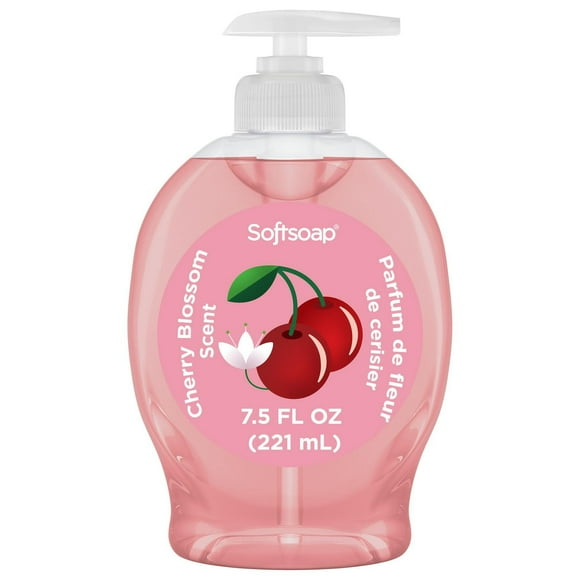 Softsoap Savon liquide pour les mains à la fleur de cerisier en édition limitée, flacon pompe de 221 ml Savon doux Fleur de Cerisier 221ml