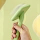 thumbnail image 5 of Cepillo de peluquería y masajeador de baño - Peine para despejar perros y gatos, verde o morado, mango de plástico de 6,3" con cerdas suaves, 5 of 8