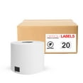 thumbnail image 1 of 20 Rouleaux d'Étiquettes Compatibles DK-1202 pour BROTHER Rouleau Seulement 2-3/7 Pouces X 4 Pouces (62 mm X 100 mm), 1 of 5