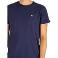 thumbnail image 5 of Tommy Jeans 2 Pack Slim Jersey T-Shirts, Multicoloured, 5 of 10