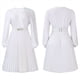 thumbnail image 3 of Vestido Midi para Mujer, Vestido de Iglesia, Moda, Cintura Alta, Vestido Informal de Negocios, Vestido de Cóctel con Cinturón L, 3 of 10