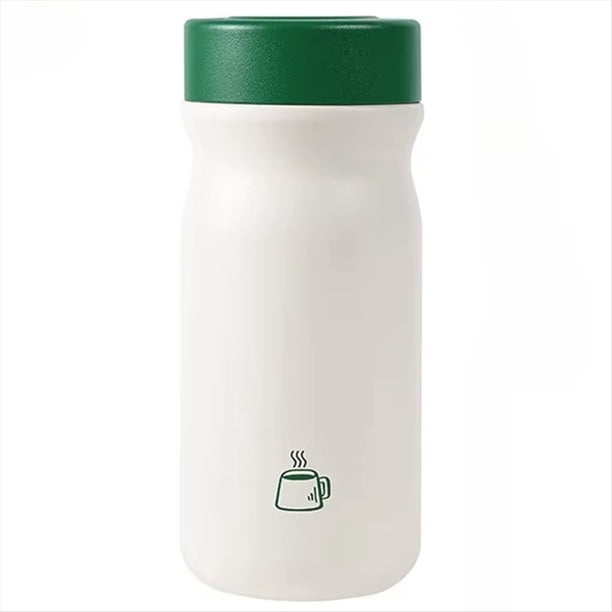 Minibotella de Acero Inoxidable de 320 Ml: Termo Térmico para Bebidas Frías y Calientes, Portátil para Camping y Senderismo.