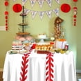 thumbnail image 4 of 3Pcs Baseball Tablecloths - 84inch Round Baseball Party Table Covers Red White Baseball Pattern Table Cloth for Kids Sports Baseball Birthday Party Supplies, 4 of 14