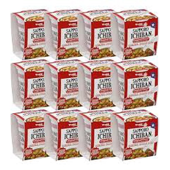 Sapporo  Ichiban Beef Cup Noodles 12 Pack