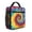 Red and Yellow, variant on Blue and Black Tie Dye Pattern Insulated Lunch Bag Teens,Lunch Box for Men Women for Work,Picnic or Travel,10.2x9.5x4.3 Inches,8 Can Capacity