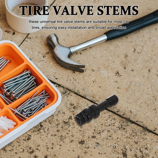 SHOWERORO 4Ud Válvula De Neumático Tubeless De Aluminio Negro Para Vehículos Resistente A Corrosión Y Temperatura