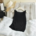 thumbnail image 7 of Asxite Womens Pajamas Casual Loose Breathable Sleeveless Crew Neck Solid Sleep Shirt, 7 of 7