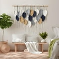 thumbnail image 3 of Macrame Wall Hanging Leaf Woven Tapestry Bohemian Chic Wall Hanging Feather Large Handmade Wall Art Decor for Bedroom Living Room Apartment Ornament, 39 inch(100cm) Visit the Weldomcor Store, 3 of 7